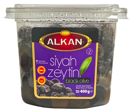 Alkan Gemlik Dry Black Olives Large